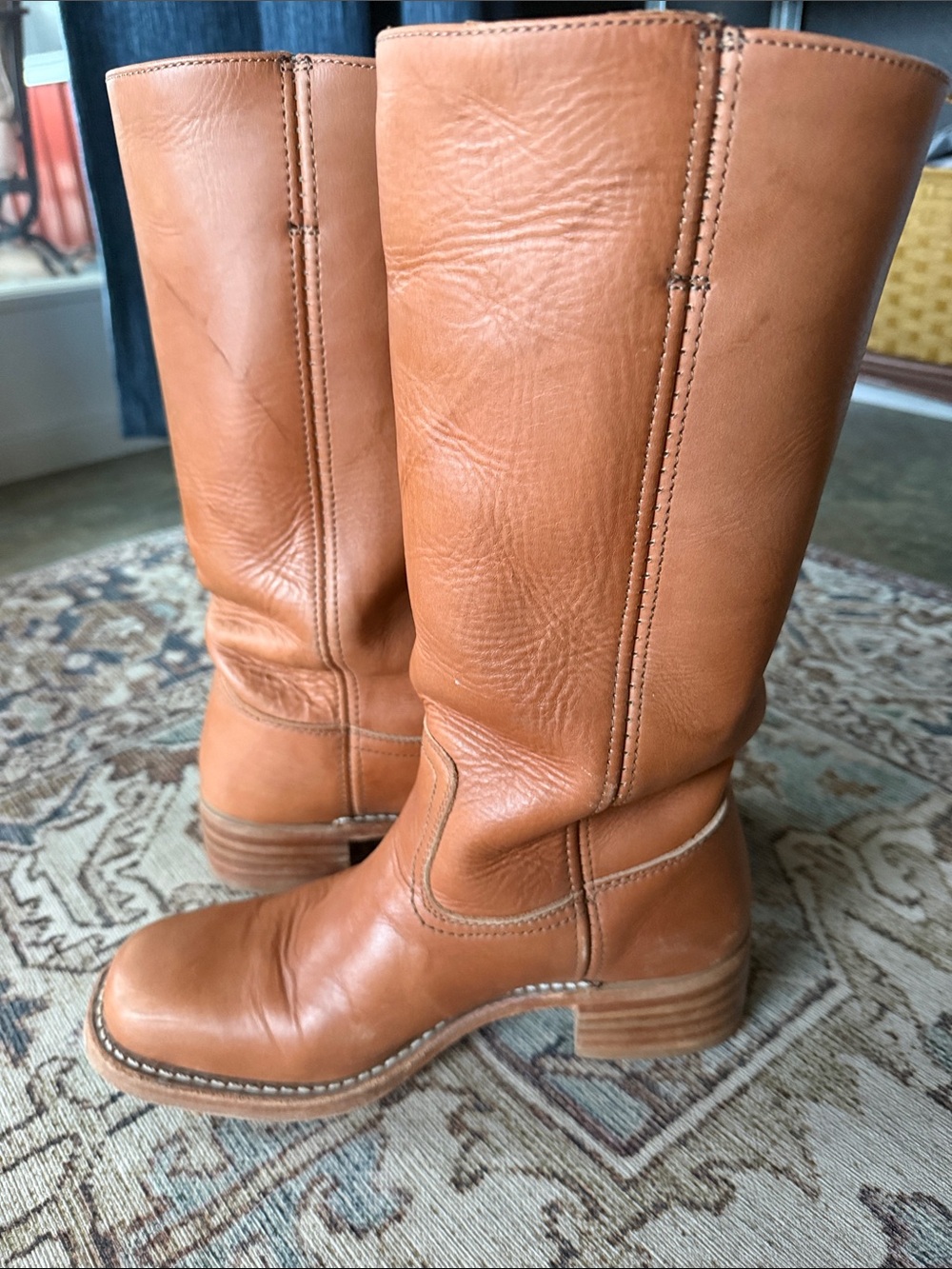 Frye Campus 14 L Saddle Leather Boots - Picture 4 of 11